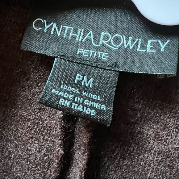 Cynthia Rowley wool ruffle felt tie waist coat - Picture 2 of 7